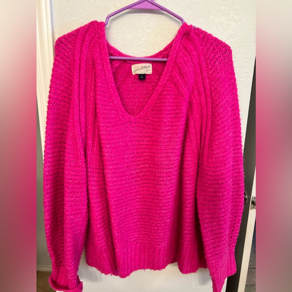 Barbie pink/ hot pink universal threads sweater
